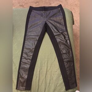 Ann Taylor Black Leather Pants